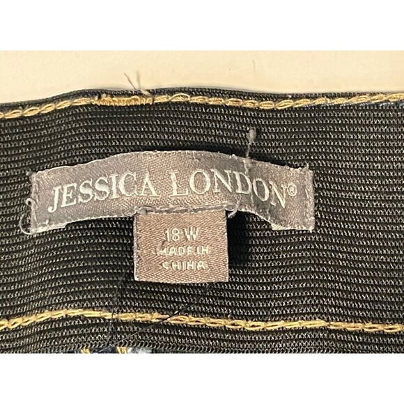 Jessica London jeans womens 18 37 x 20 high rise blue work - Picture 5 of 11